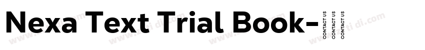Nexa Text Trial Book字体转换